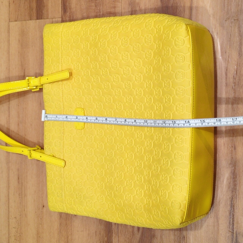 Yellow Embossed Tote Bag - Picture 6 of 11